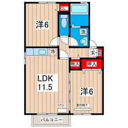 アヴァンティA・Bの物件間取画像